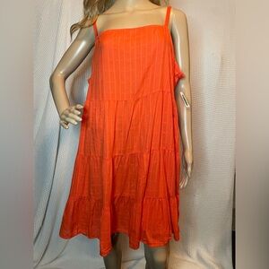 Old Navy, tangerine sundress with adjustable straps and pocket size 2X